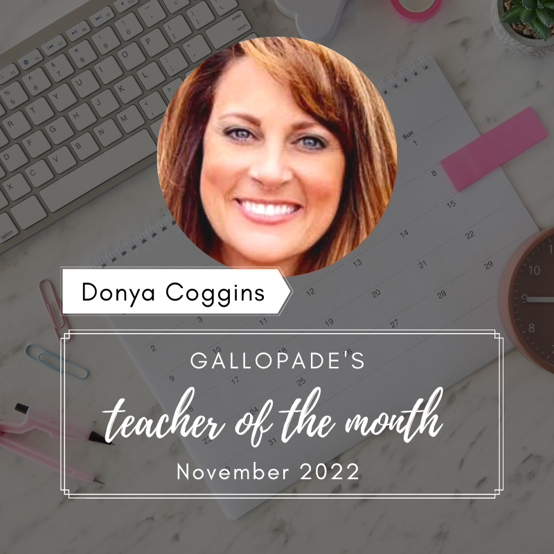 Donya Coggins, November Teacher of the Month