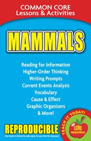Mammals – Common Core Lessons & Activities