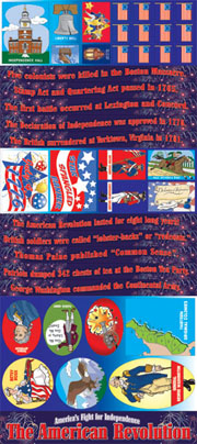 The American Revolution - America's Fight for Independence Bulletin Boards with Borders